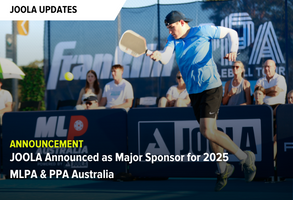 JOOLA Announced as Major Sponsor for 2025 MLPA & PPA Australia