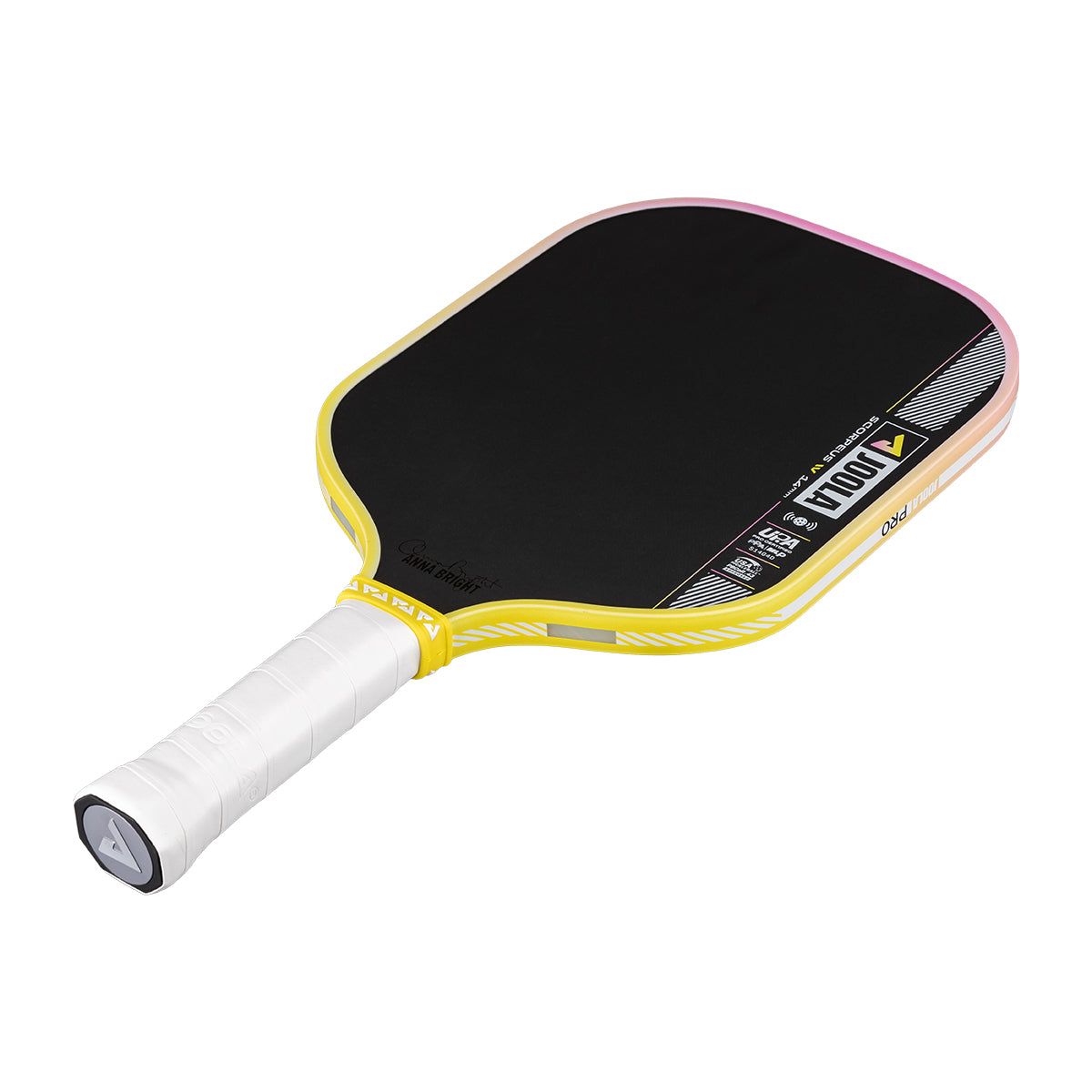 JOOLA Anna Bright Scorpeus Pro IV 14mm Pickleball Paddle - Guava Rush