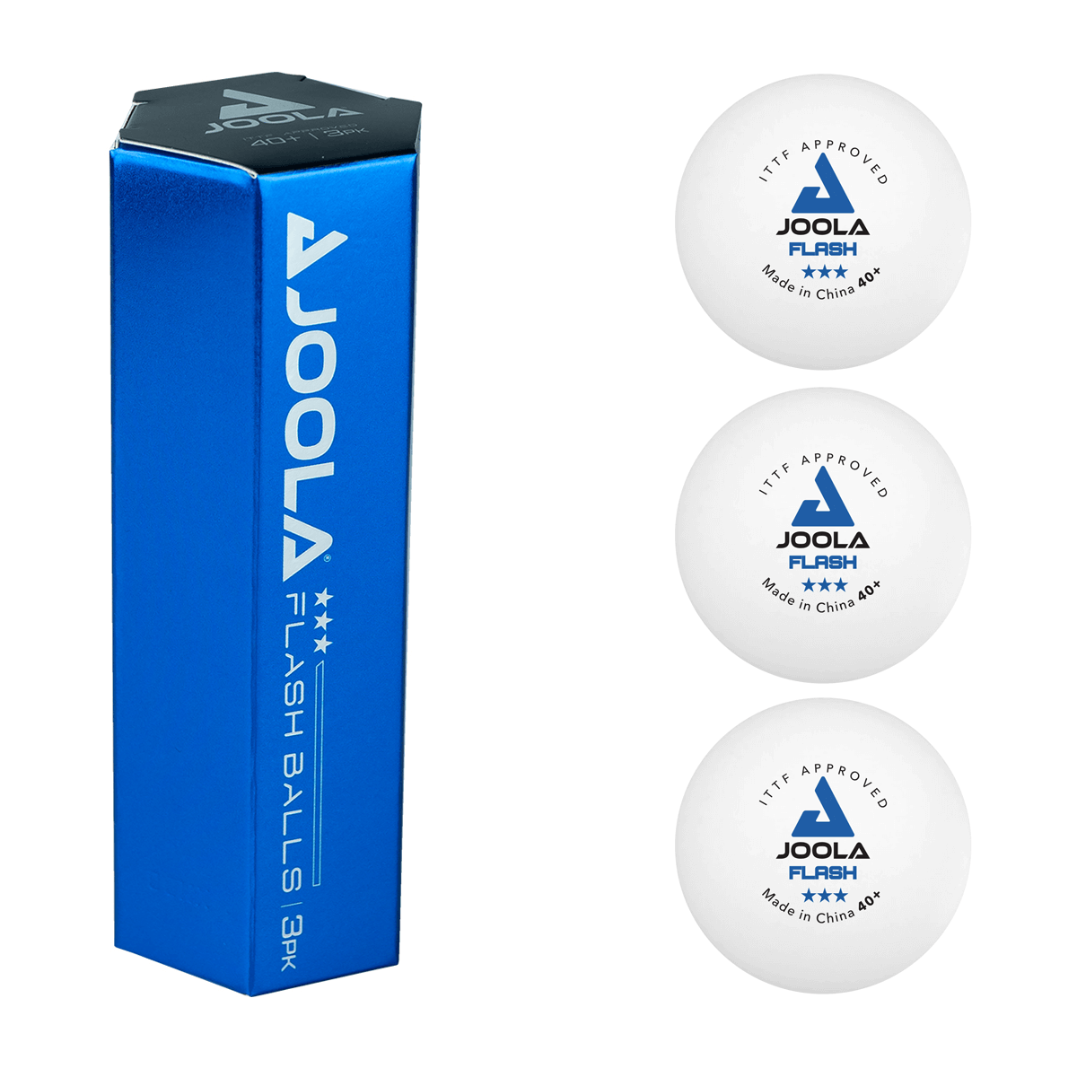 JOOLA Flash 3-Star Poly Table Tennis Balls