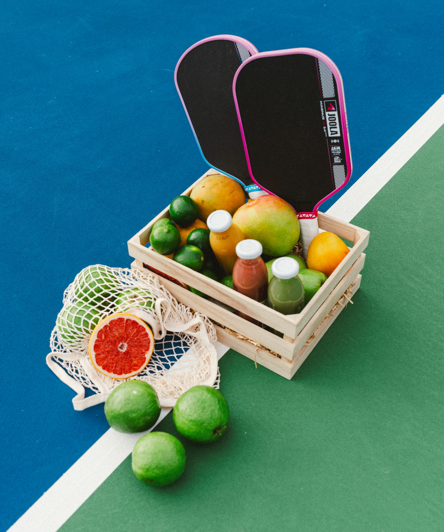 JOOLA Anna Bright Scorpeus Pro IV 14mm Pickleball Paddle - Guava Rush