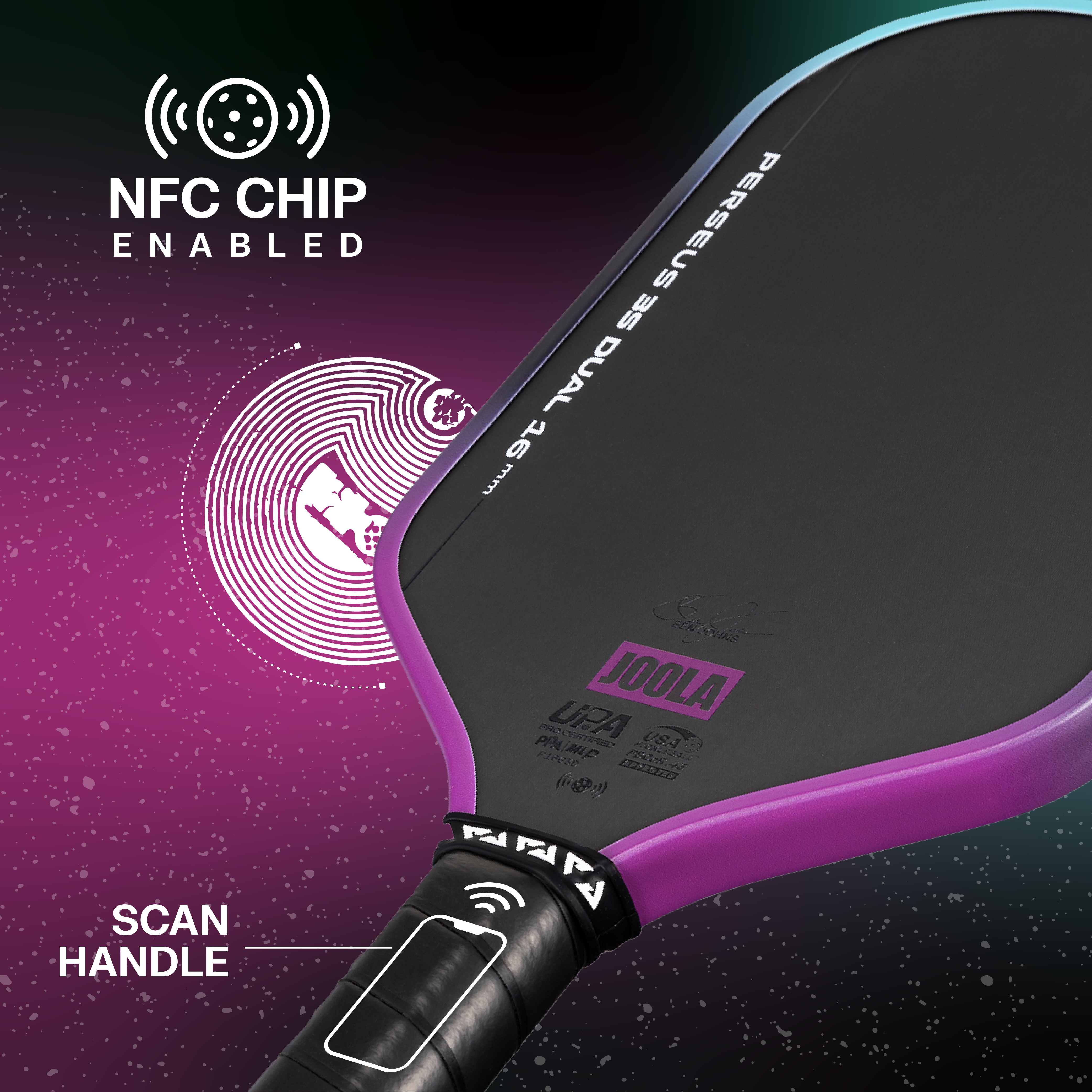 JOOLA Ben Johns Perseus 3S Dual 16mm Pickleball Paddle