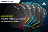 JOOLA 3S Paddles Approved for Australian Tournaments