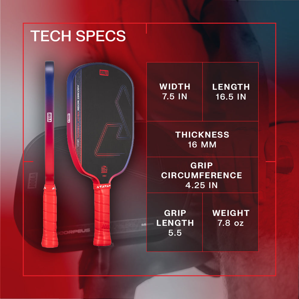 JOOLA Agassi Edge Heat Vision 16mm