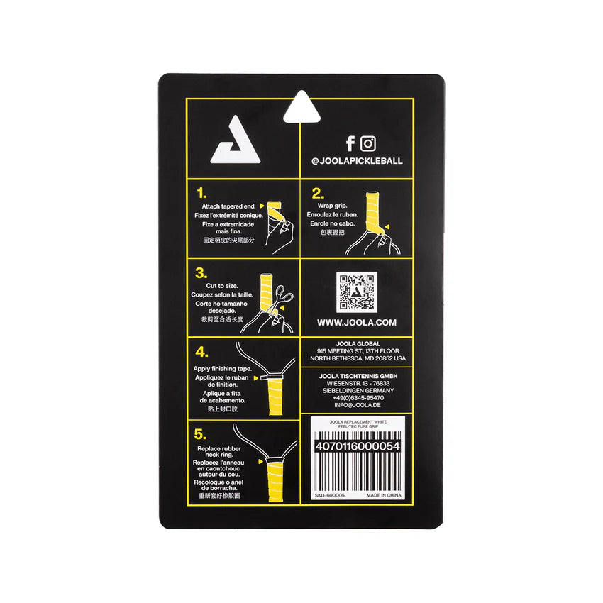 JOOLA Replacement Feel-Tec Pure Grip (2 Count)