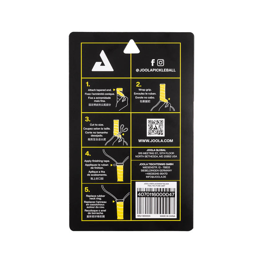JOOLA Replacement Feel-Tec Pure Grip (2 Count)