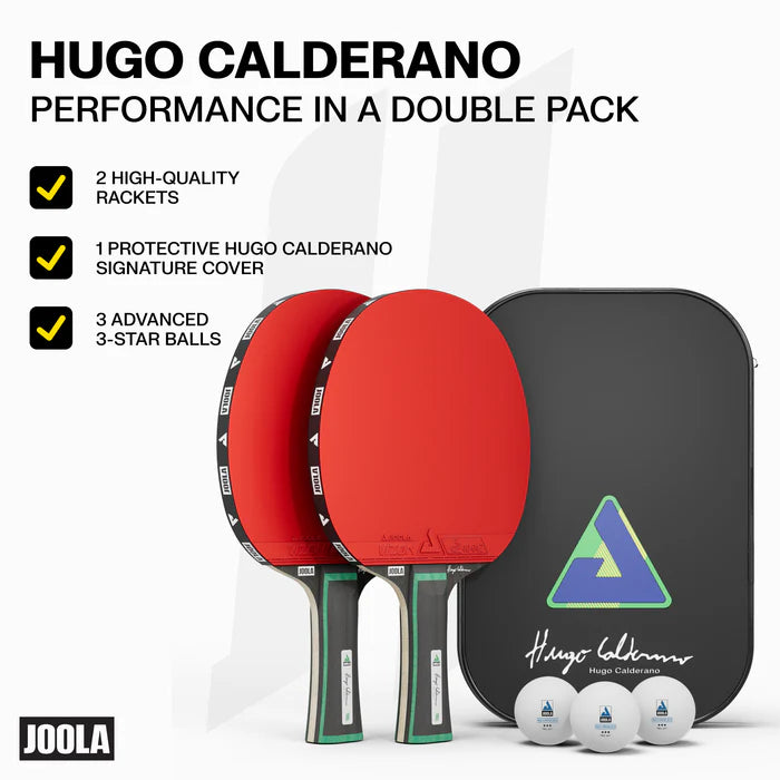 Hugo Calderano Duo Pro Table Tennis Racket Set