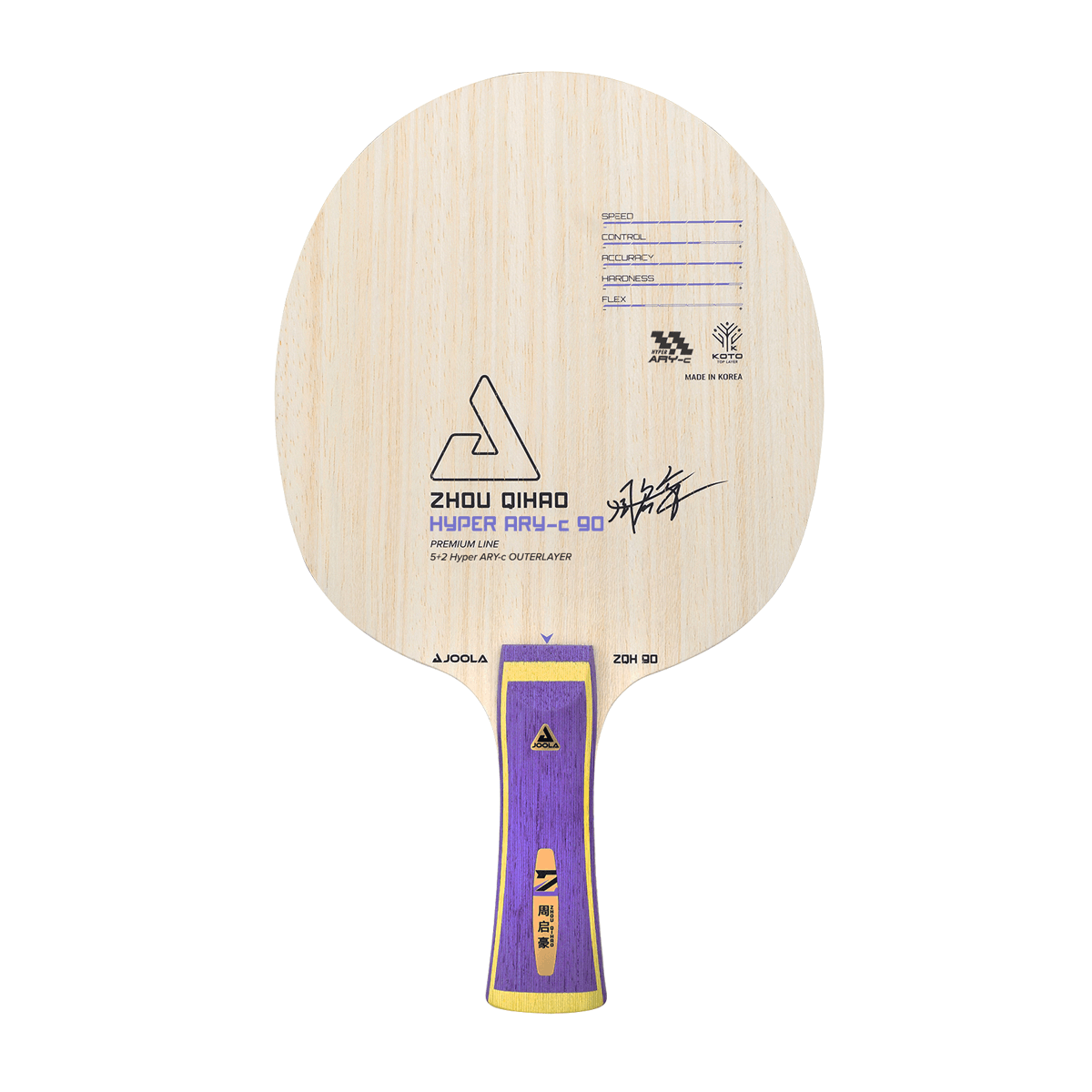 JOOLA ZHOU QIHAO HYPER ARY-c 90 Table Tennis Blade (Flared)