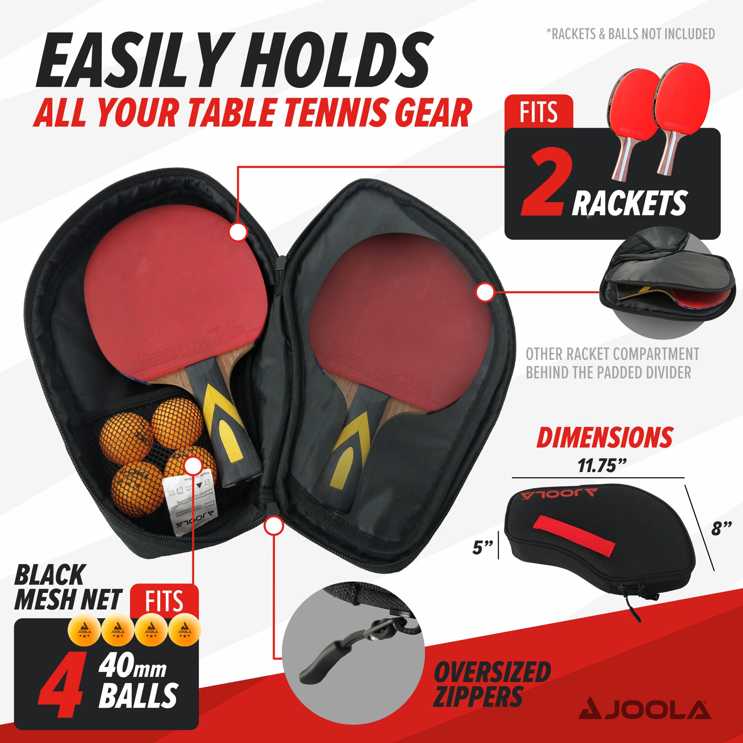 Vision Double Table Tennis Racket Case